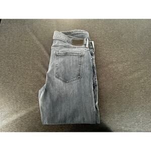 PAIGE Lennox Slim Fit Jeans Men's 34 Grey Black Faded Stretch Denim